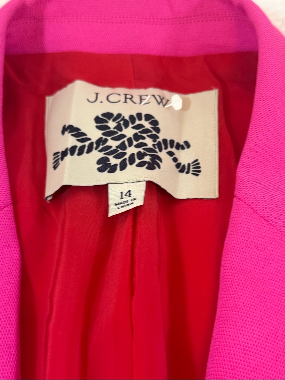 J. Crew Fuchsia Double-Breasted Blazer - Picture 8 of 8